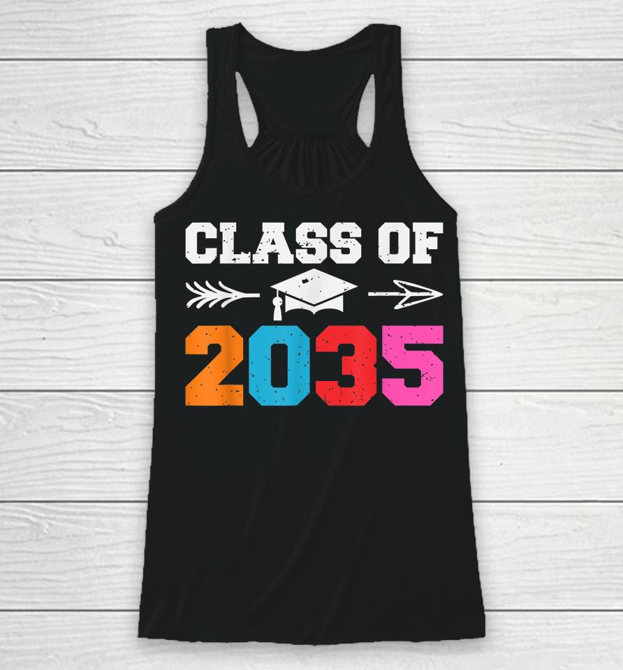 Class Of 2035 Grow With Me Lets Crush Kindergarten School Racerback Tank