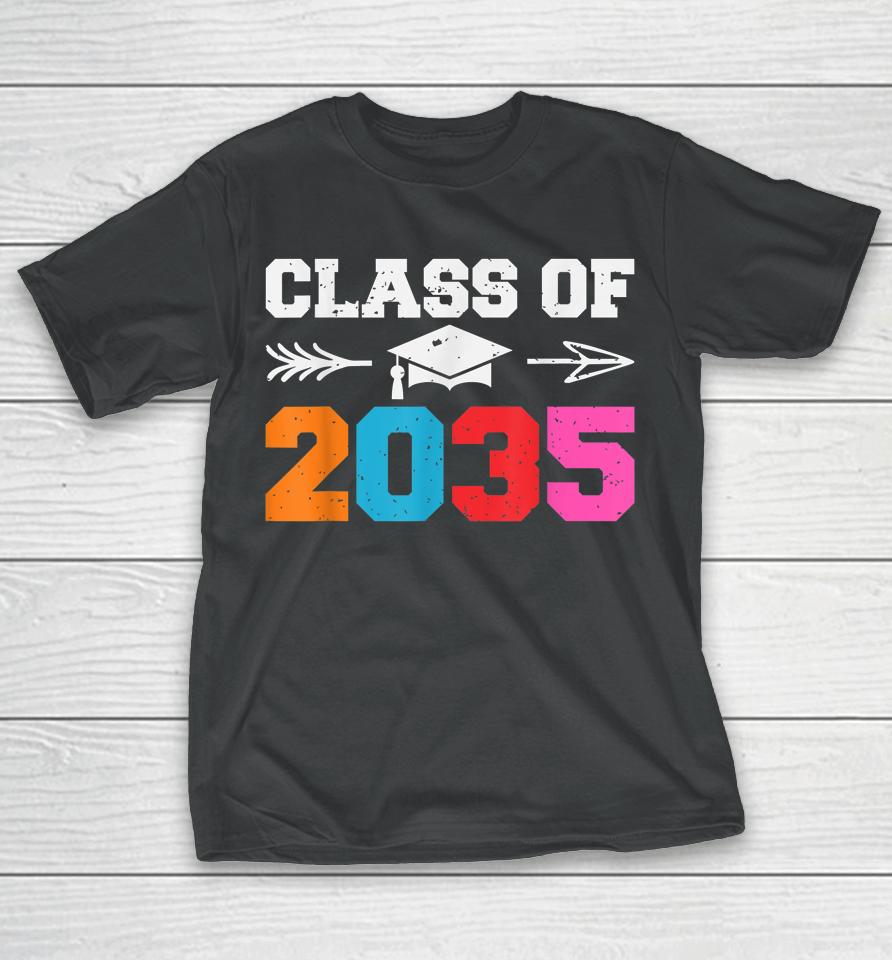 Class Of 2035 Grow With Me Lets Crush Kindergarten School T-Shirt