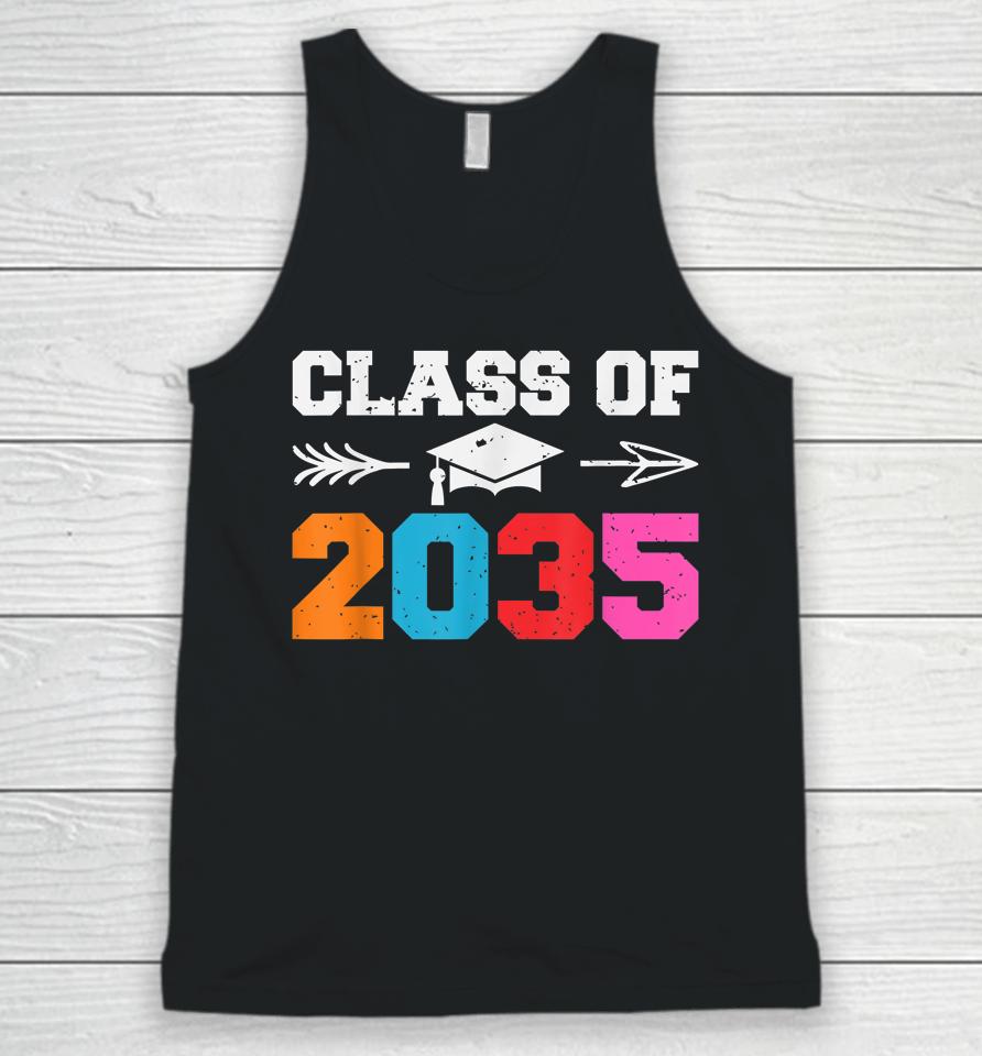 Class Of 2035 Grow With Me Lets Crush Kindergarten School Unisex Tank Top