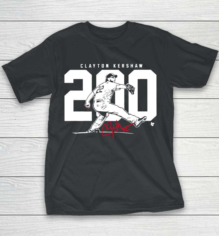Clayton Kershaw 200 Youth T-Shirt