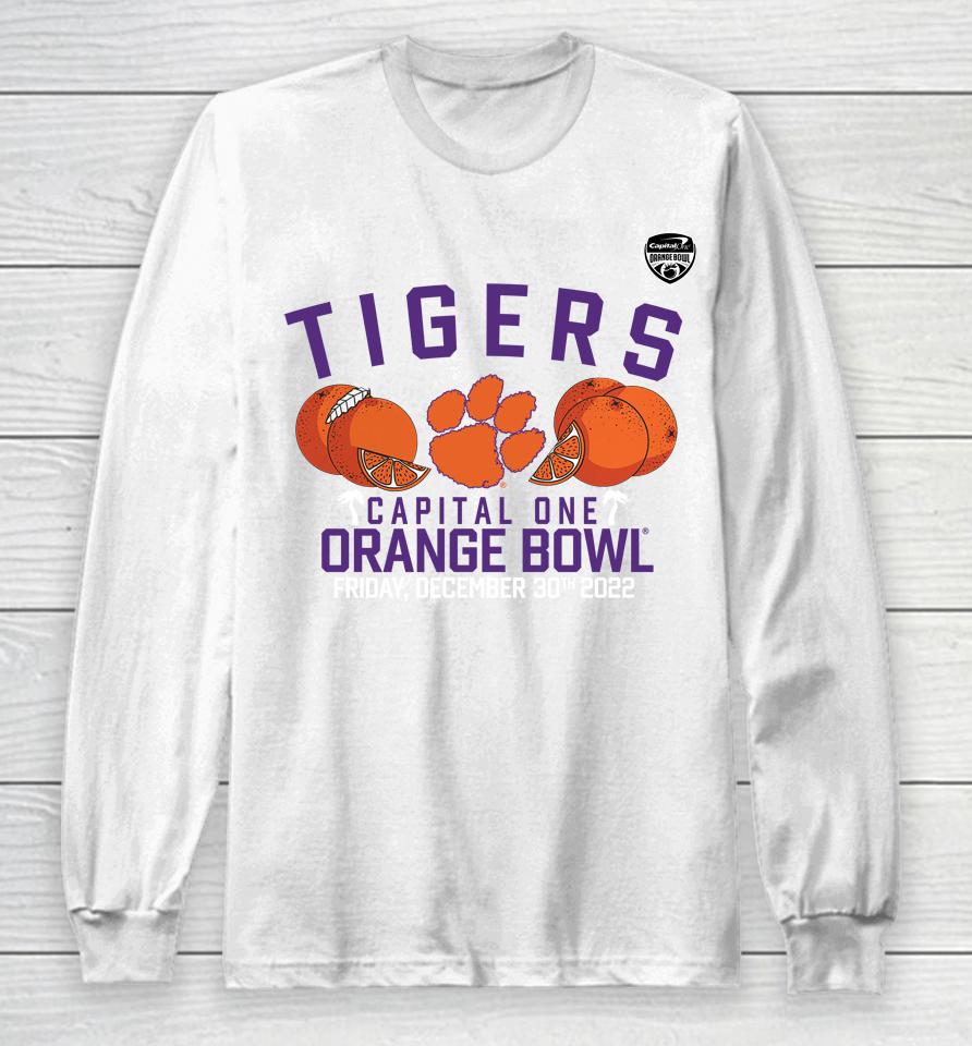 Clemson Tigers Fanatics Branded 2022 Orange Bowl Gameday Stadium Long Sleeve T-Shirt