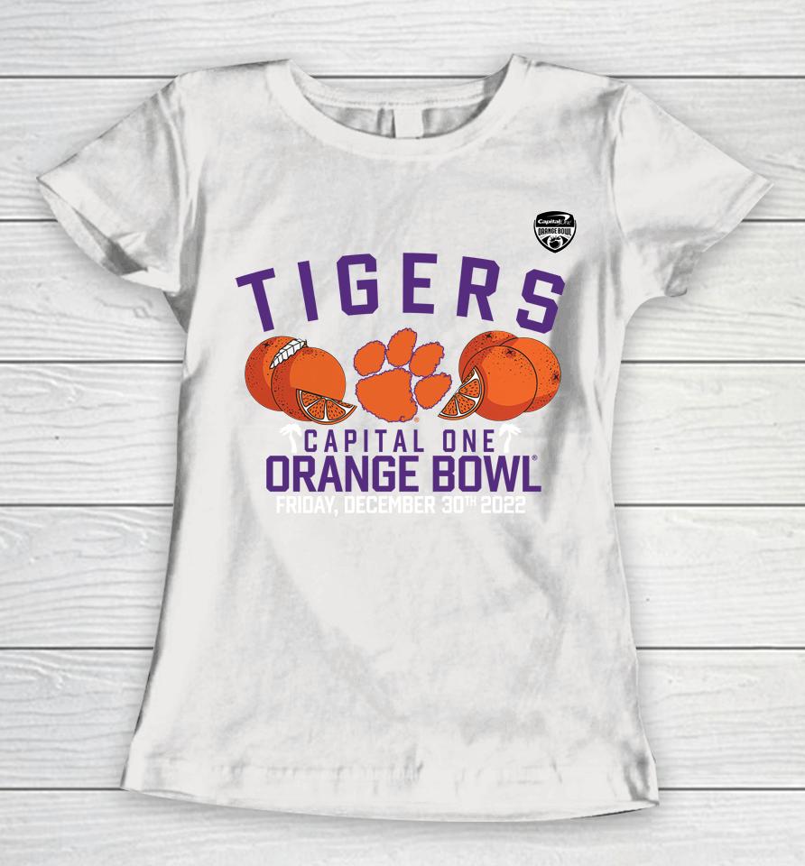 Clemson Tigers Fanatics Branded 2022 Orange Bowl Gameday Stadium Women T-Shirt