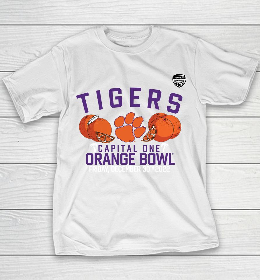 Clemson Tigers Fanatics Branded 2022 Orange Bowl Gameday Stadium Youth T-Shirt