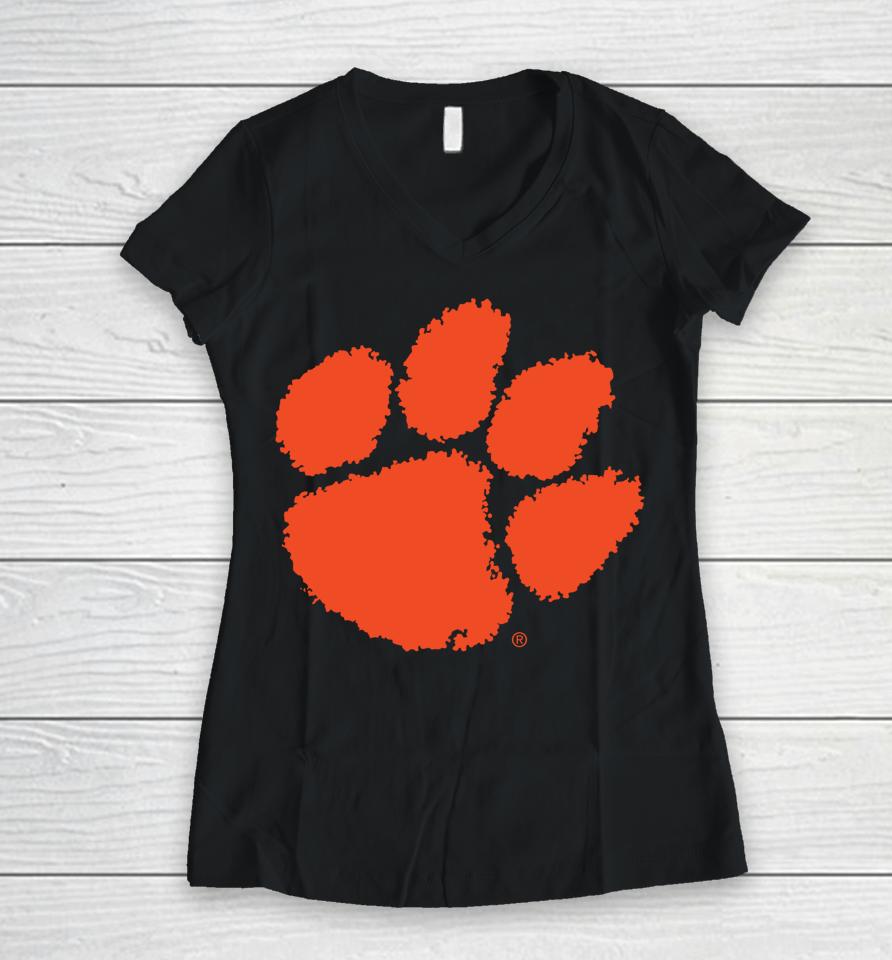 Clemson Tigers Icon Women V-Neck T-Shirt