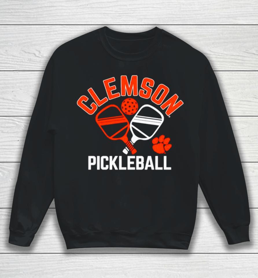 Clemson Tigers Pickleball Crossed Paddles Sweatshirt