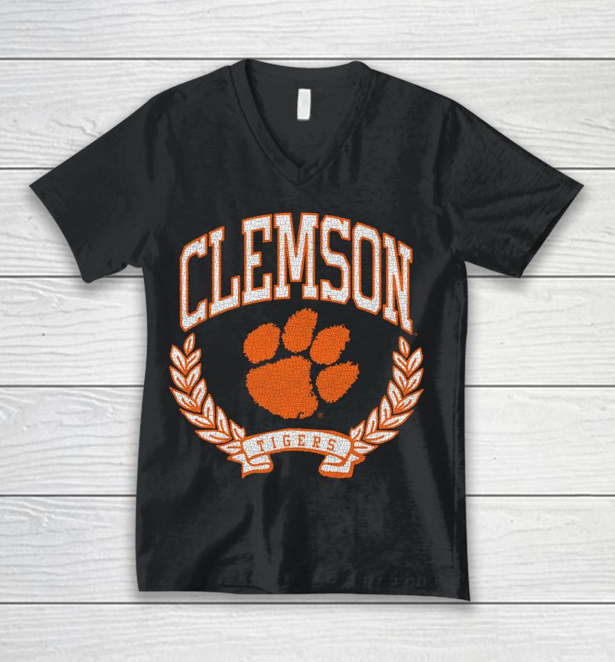 Clemson Tigers Victory Vintage Unisex V-Neck T-Shirt