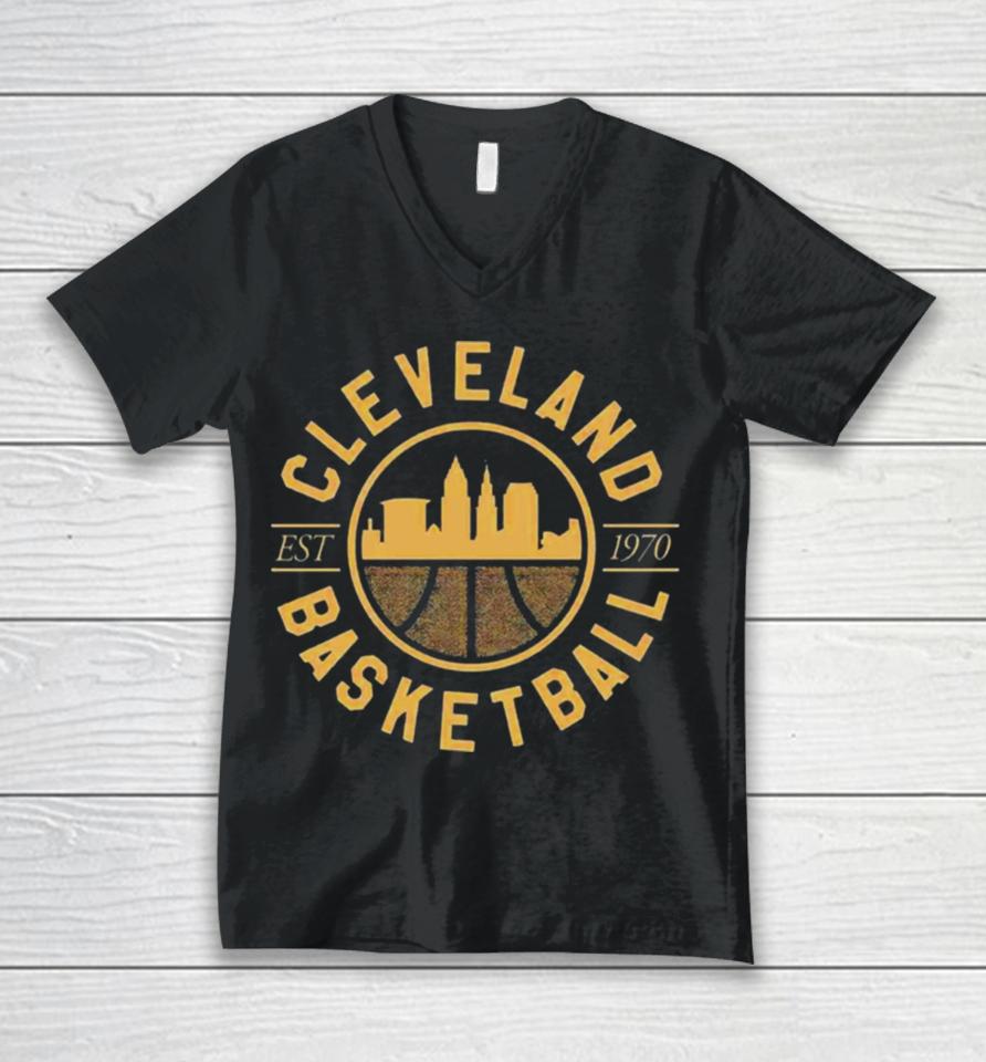 Cleveland Basketball Seal Unisex V-Neck T-Shirt