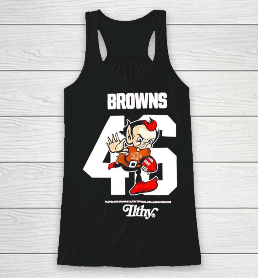 Cleveland Browns Brown Brownie The Elf Racerback Tank
