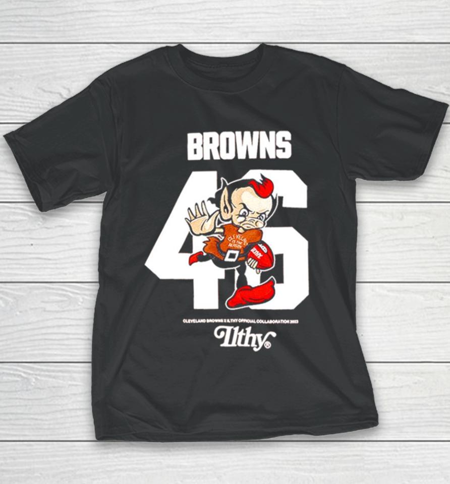 Cleveland Browns Brown Brownie The Elf Youth T-Shirt