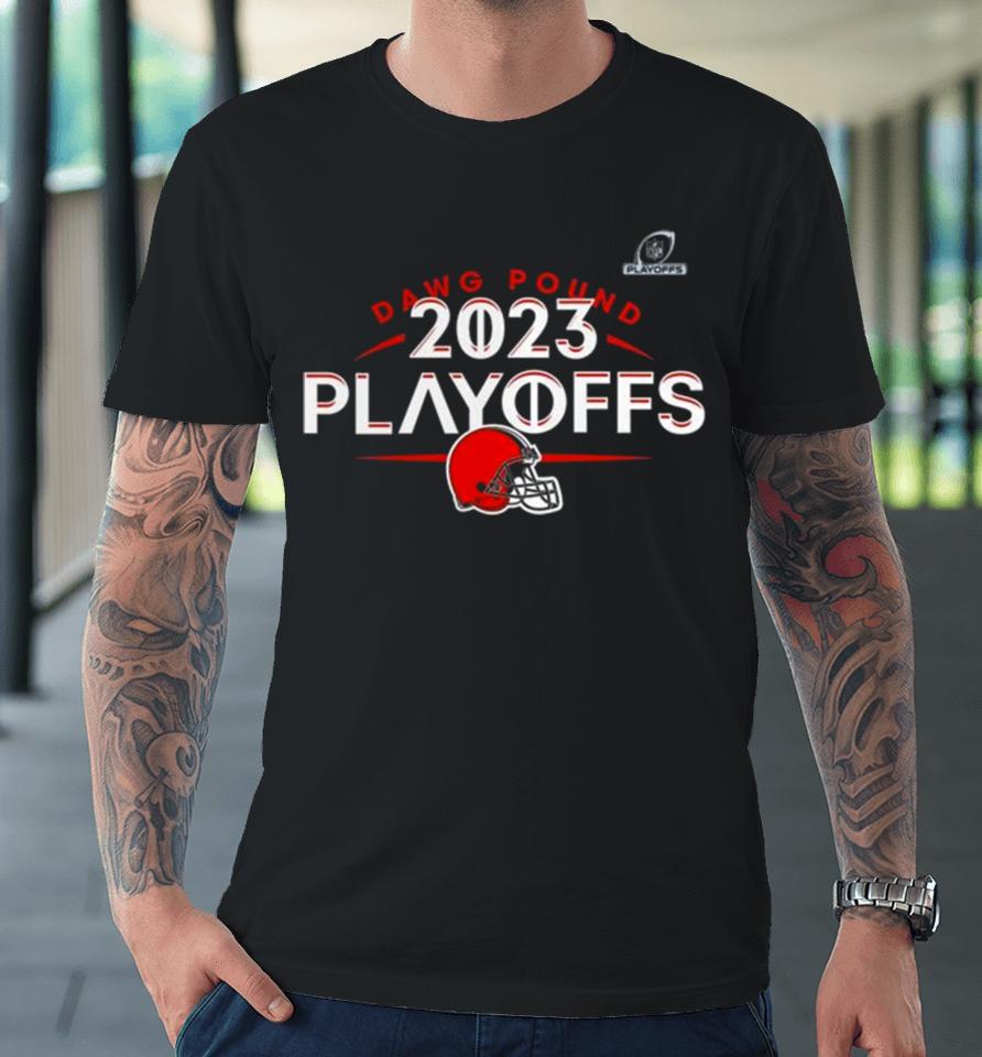 Cleveland Browns Dawg Pound 2023 Nfl Playoffs Premium T-Shirt