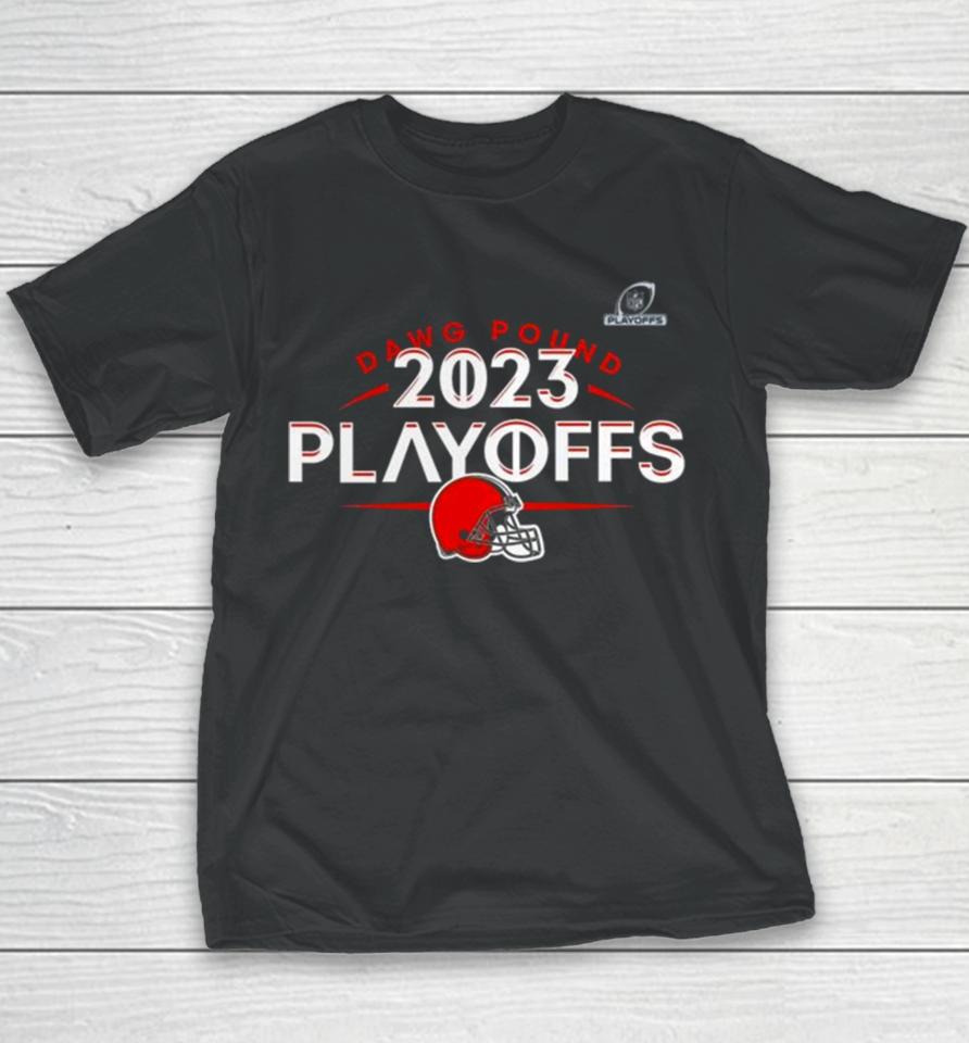 Cleveland Browns Dawg Pound 2023 Nfl Playoffs Youth T-Shirt