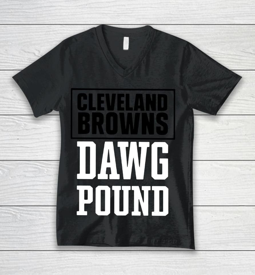 Cleveland Browns Dawg Pound Unisex V-Neck T-Shirt
