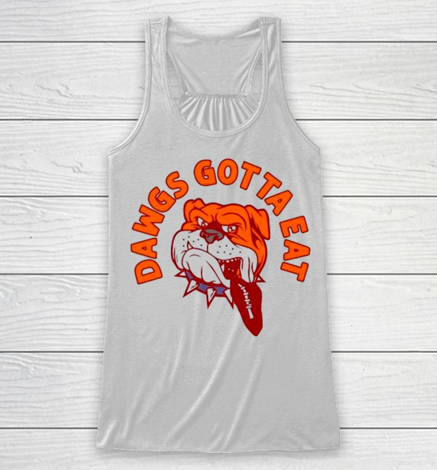 Cleveland Browns Dawgs Gotta Eat Lust The Championship Trophy Racerback Tank