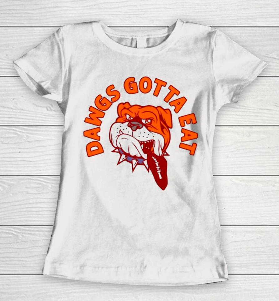 Cleveland Browns Dawgs Gotta Eat Lust The Championship Trophy Women T-Shirt