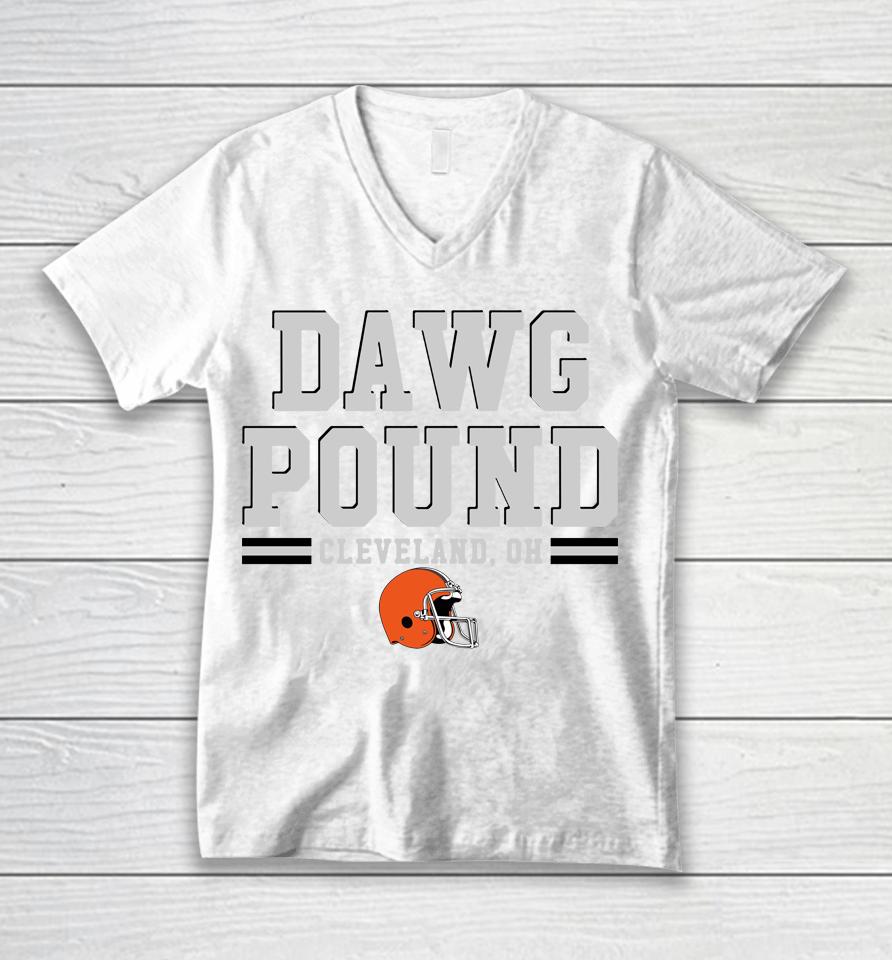 Cleveland Browns Fanatics Branded Hometown Fitted Unisex V-Neck T-Shirt
