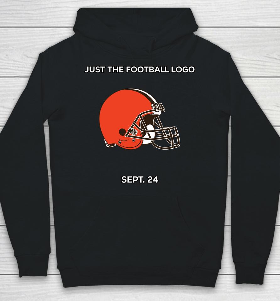 Cleveland Browns Just The Football Logo Sept 24 Hoodie