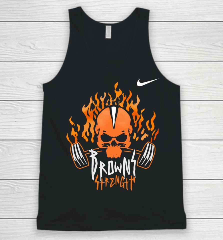 Cleveland Browns Players Wearing Browns Strength Unisex Tank Top