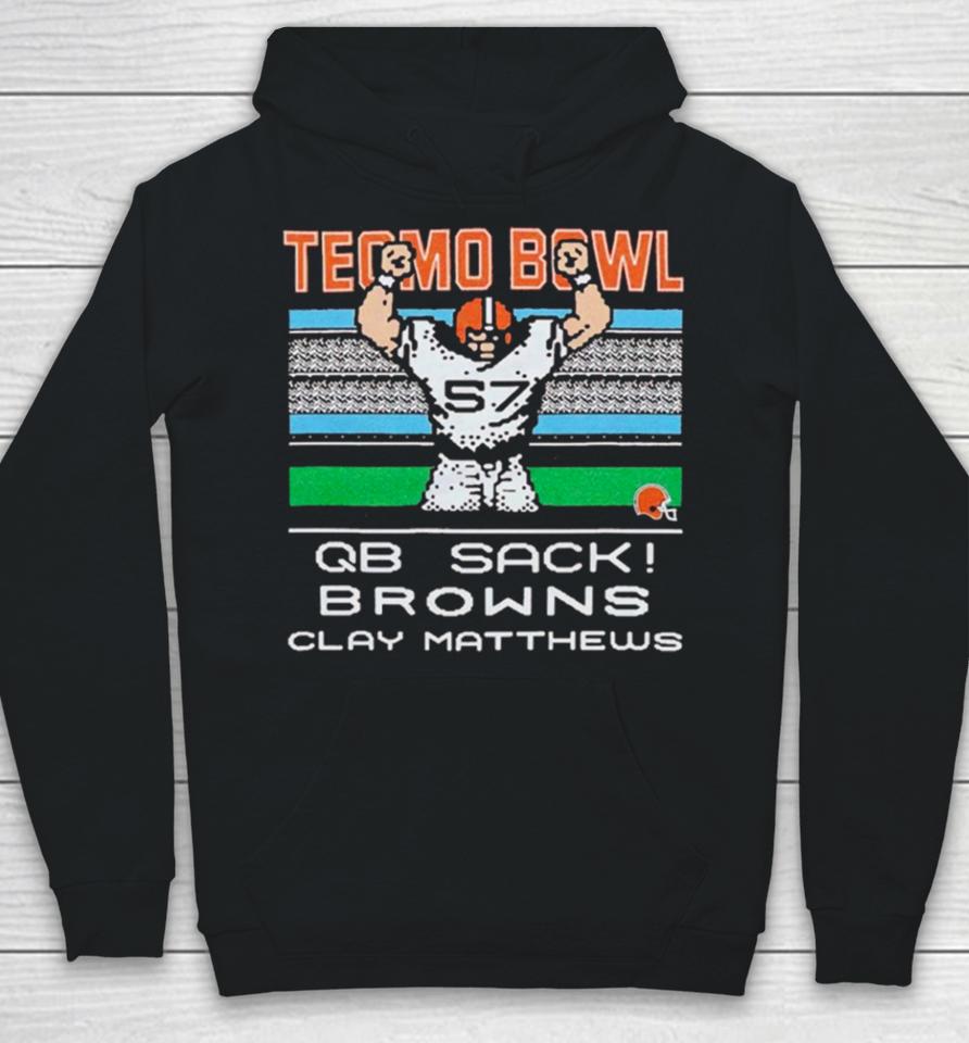 Cleveland Browns Video Game Tecmo Bowl Browns Clay Matthews Hoodie