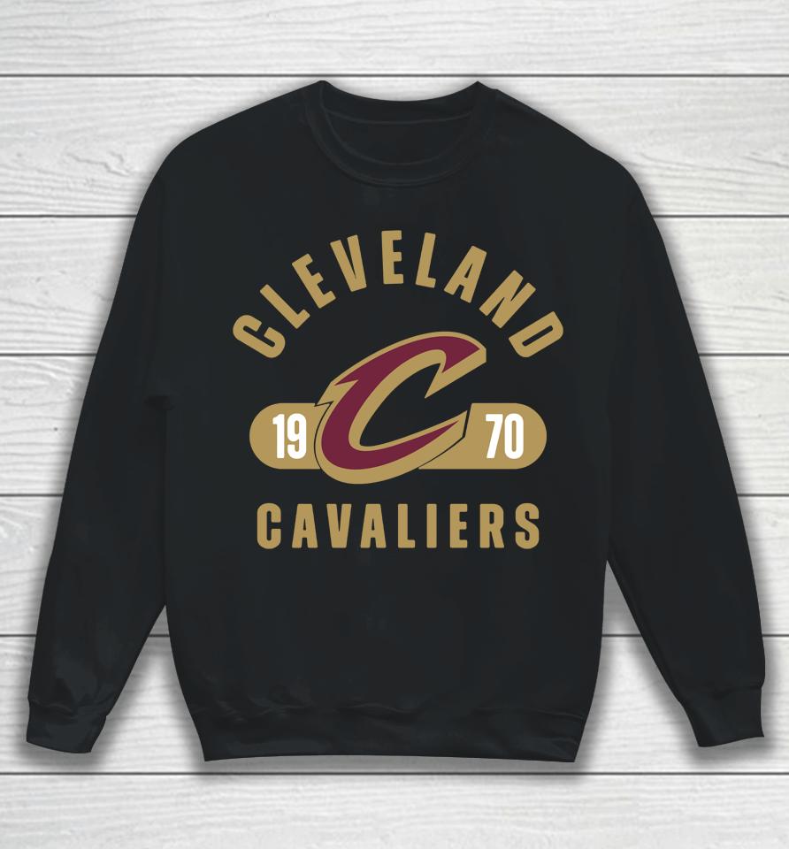 Cleveland Cavaliers 1970 Attack Colorblock Sweatshirt