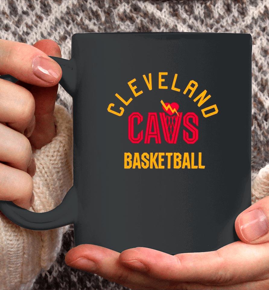 Cleveland Cavs Nba Basketball Heart Coffee Mug