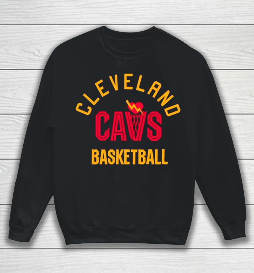 Cleveland Cavs Nba Basketball Heart Sweatshirt