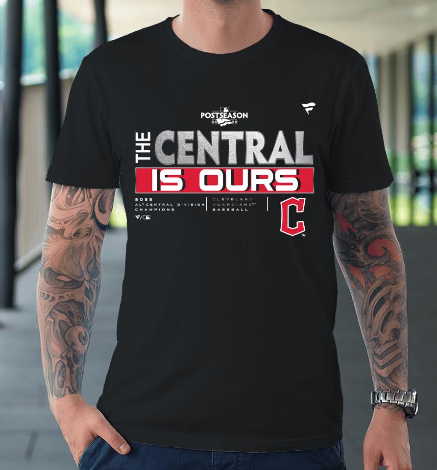 Cleveland Guardians Fanatics Branded Navy 2022 Al Central Division Champions Locker Room Premium T-Shirt