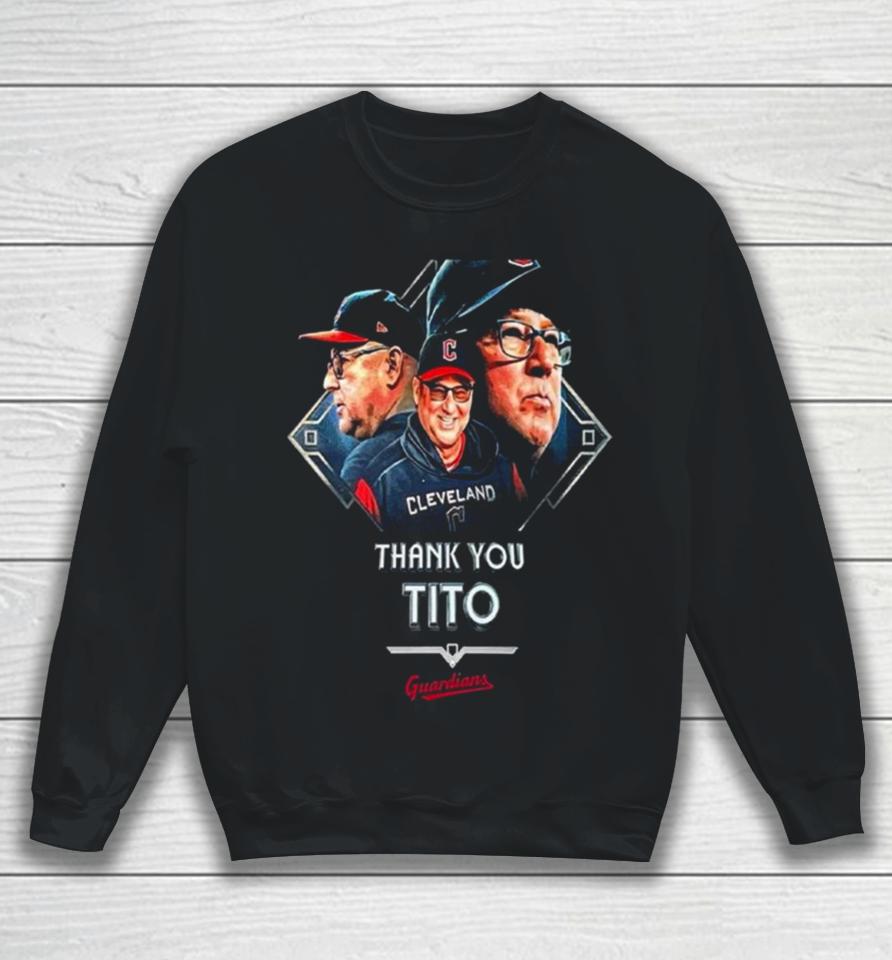 Cleveland Guardians Thank You Tito Rare Terry Francona Sweatshirt
