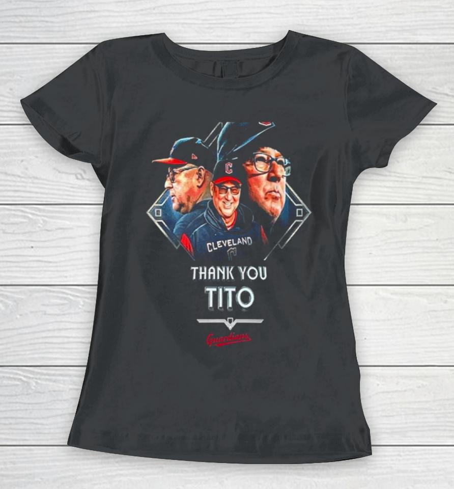 Cleveland Guardians Thank You Tito Rare Terry Francona Women T-Shirt