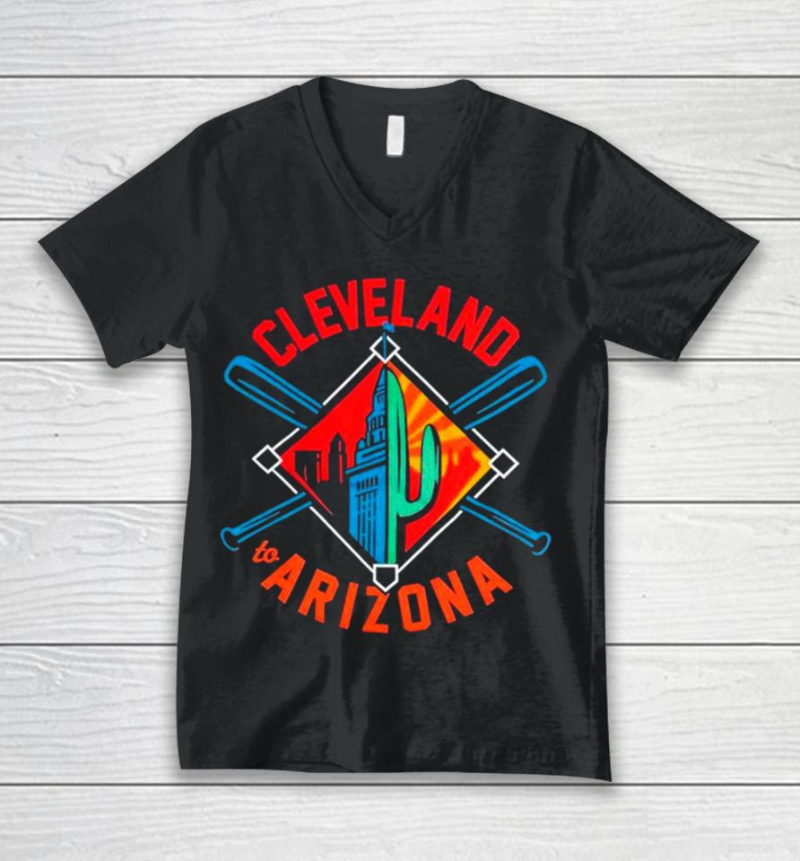 Cleveland Spring Into Baseball Unisex V-Neck T-Shirt