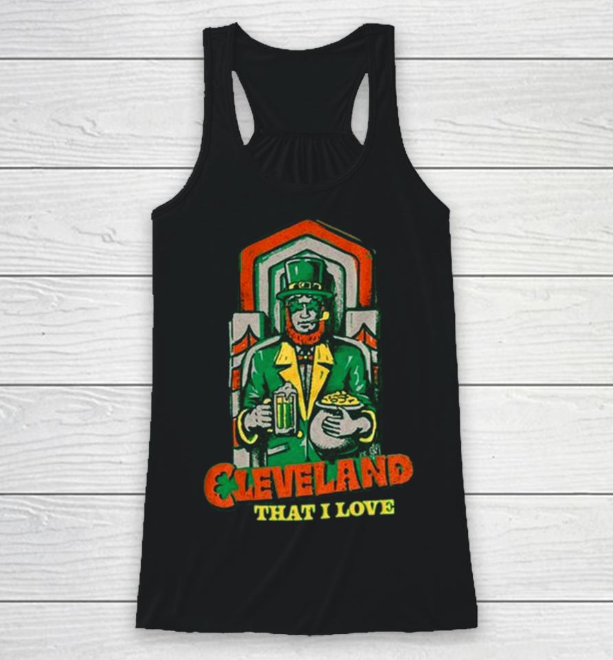 Cleveland That I Love Luck Of The Irish Guardian Racerback Tank