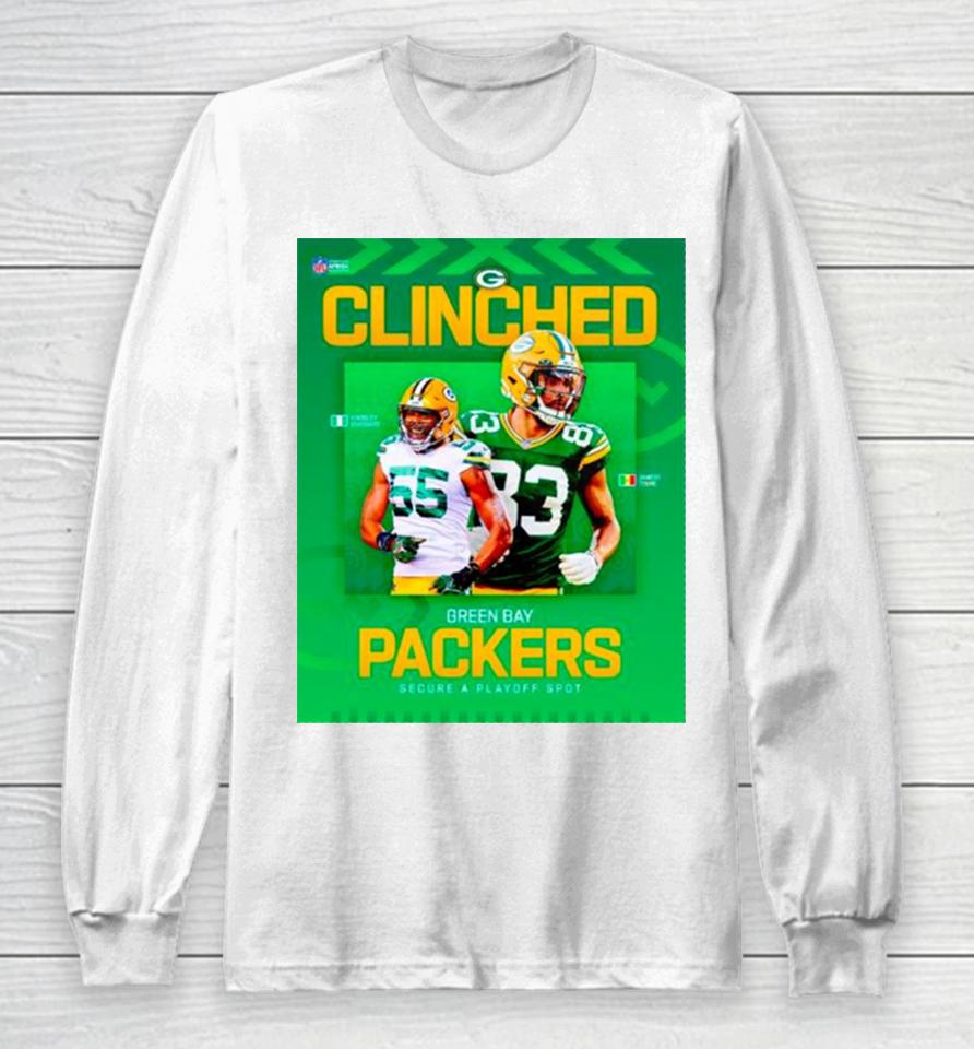 Cliched Green Bay Packer Secure A Playoff Spot Nfl 2024 Long Sleeve T-Shirt