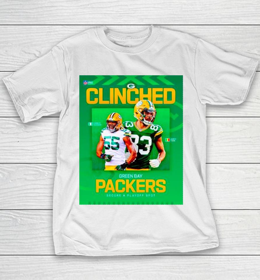 Cliched Green Bay Packer Secure A Playoff Spot Nfl 2024 Youth T-Shirt