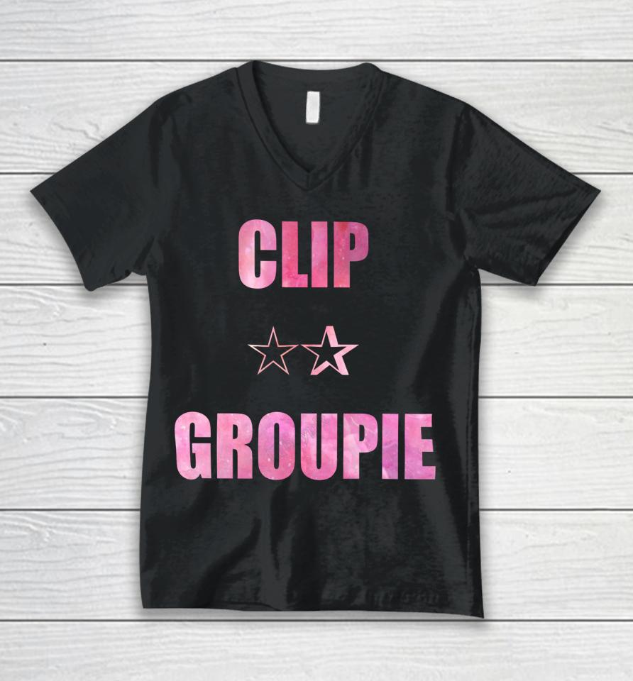 Clip Groupie Unisex V-Neck T-Shirt