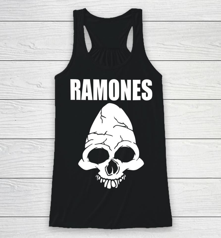 Cm Punk Wearing Ramones Skull Racerback Tank