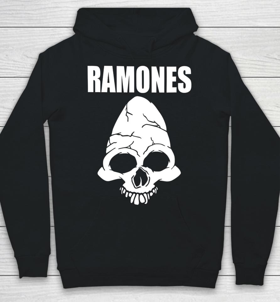 Cm Punk Wearing Ramones Skull Hoodie