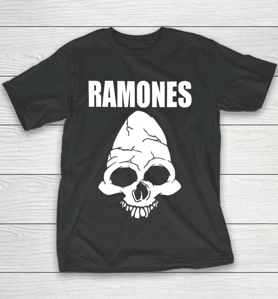 Cm Punk Wearing Ramones Skull Youth T-Shirt