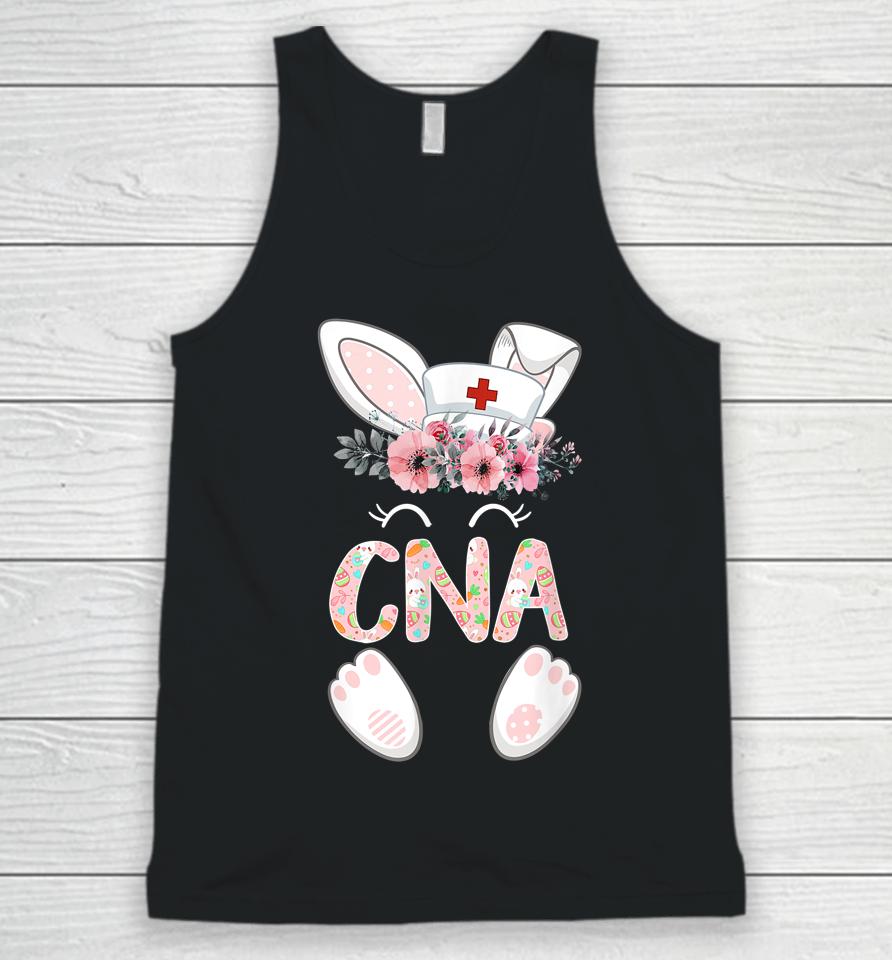 Cna Easter Nurse Floral Bunny Unisex Tank Top