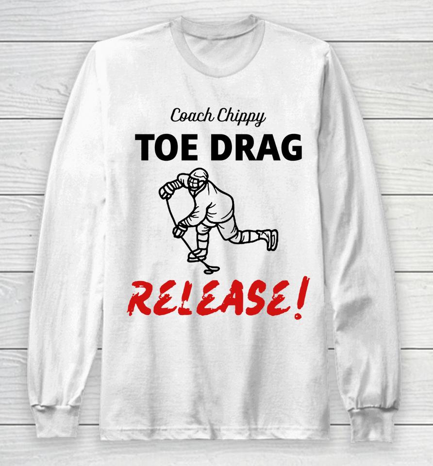 Coach Chippy Toe Drag Release White Long Sleeve T-Shirt