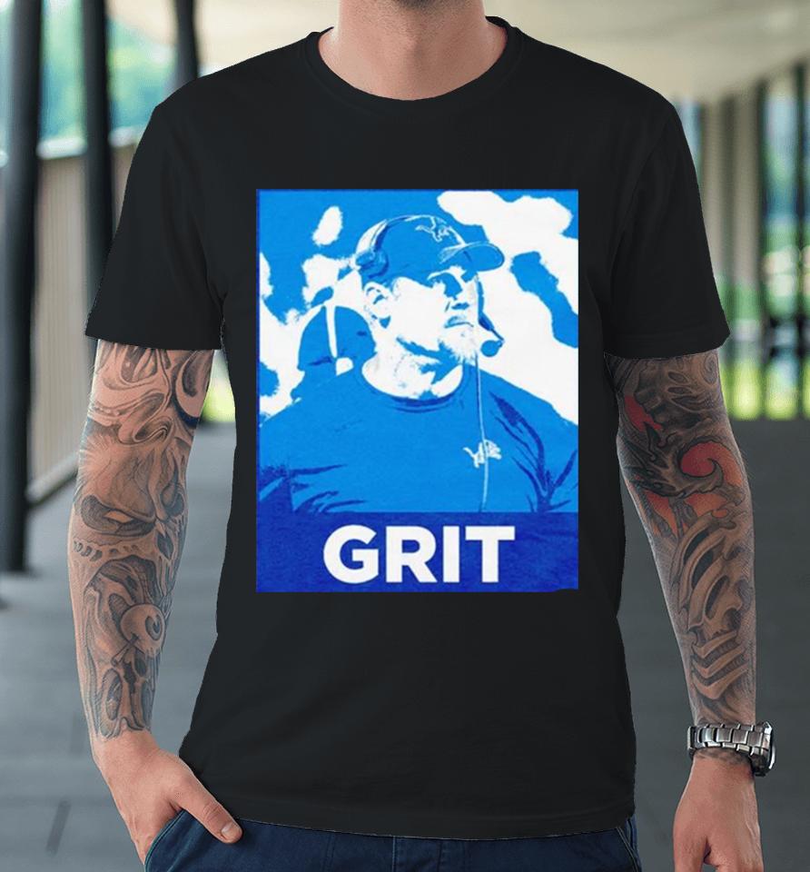 Coach Detroit Lions Dan Campbell Grit Premium T-Shirt