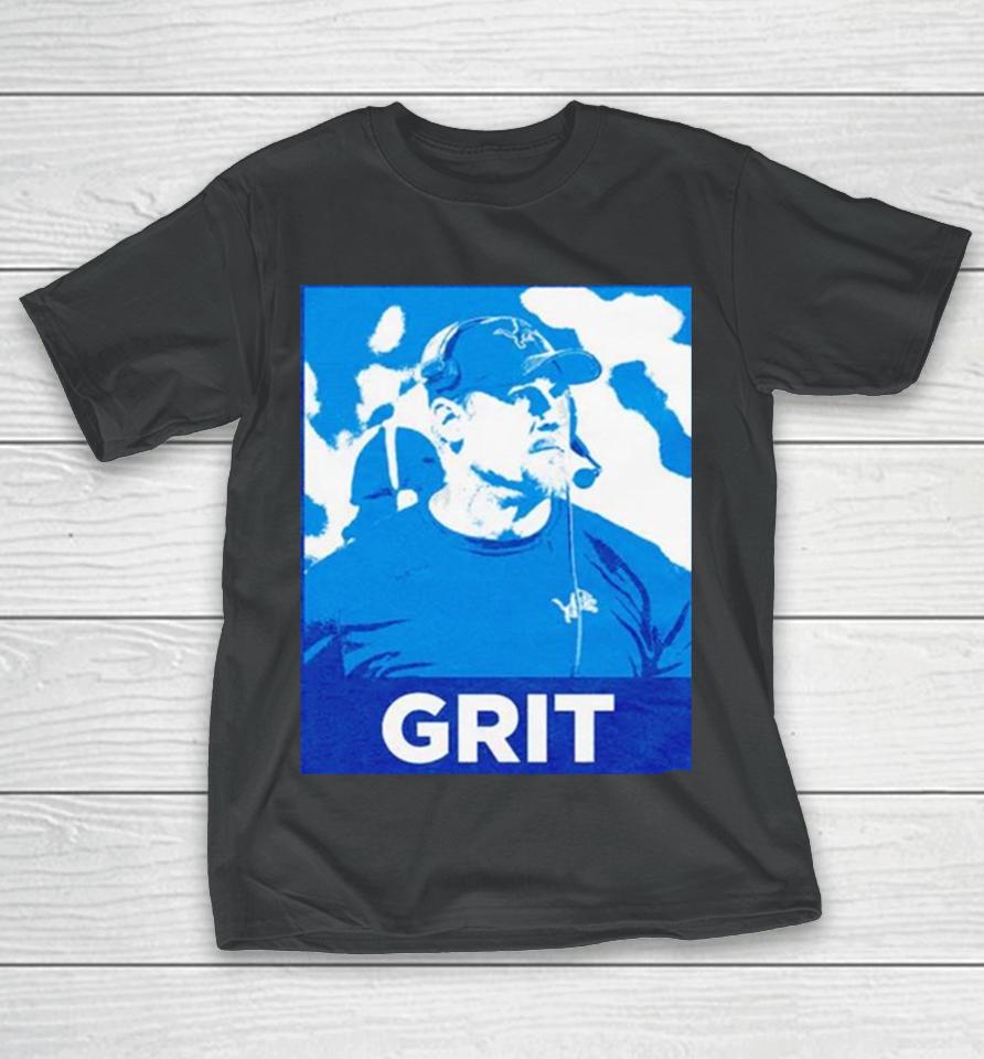 Coach Detroit Lions Dan Campbell Grit T-Shirt