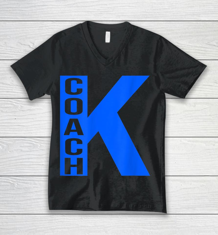 Coach K Unisex V-Neck T-Shirt