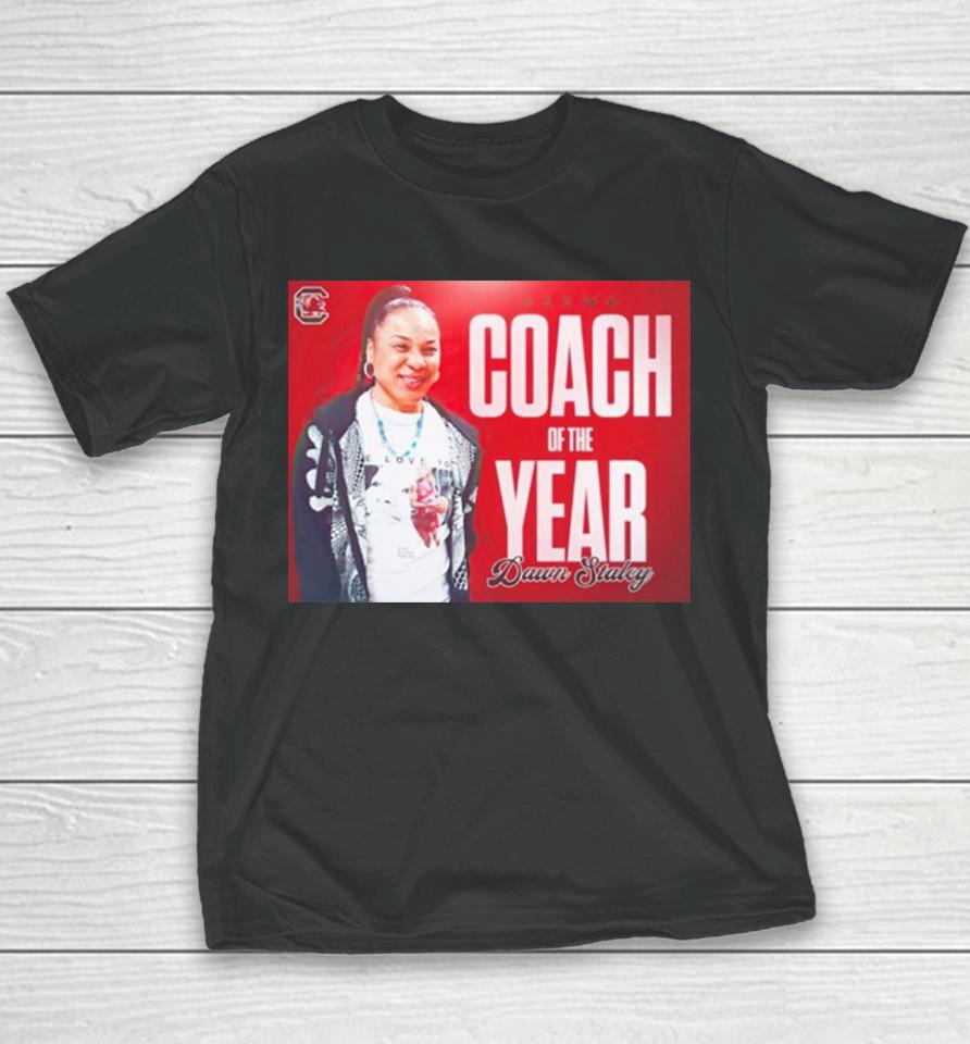 Coach Of The Year Dawn Staley South Carolina Gamecocks Youth T-Shirt
