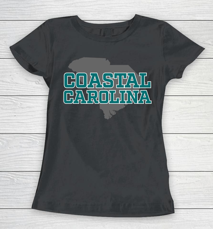Coastal Carolina Teal South Carolina State Women T-Shirt