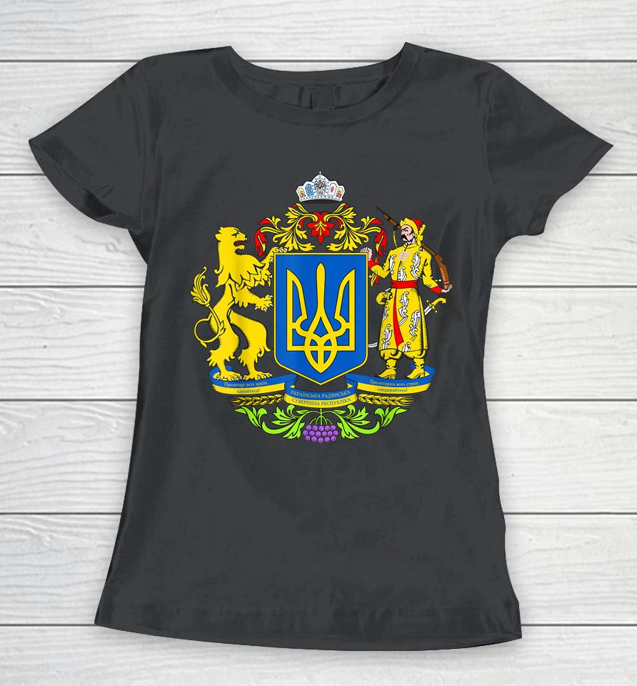Coat Of Arms Ukraine Women T-Shirt