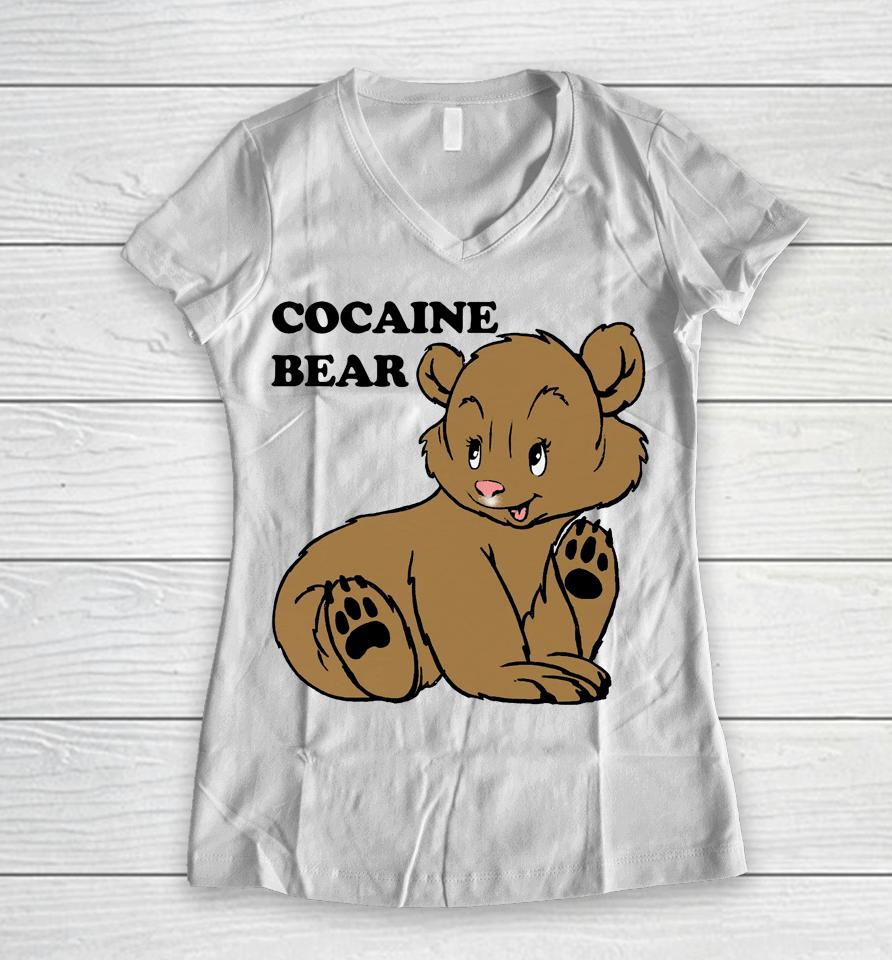 Cocaine Bear 2 Women V-Neck T-Shirt