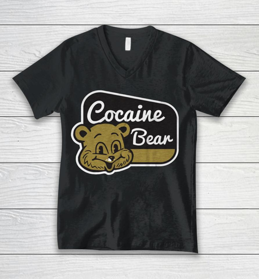 Cocaine Bear Such Good Luck Unisex V-Neck T-Shirt