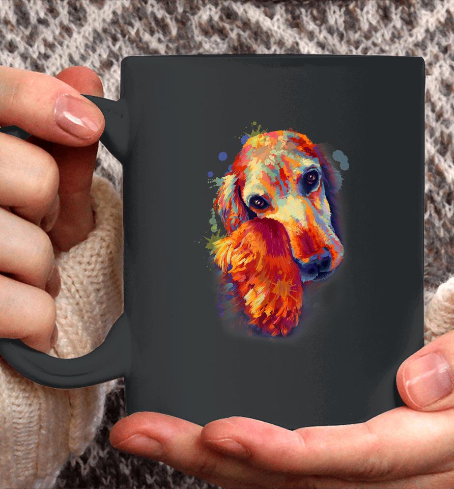 Cocker Spaniel Take My Hand And Say Love Me Splash Art Coffee Mug