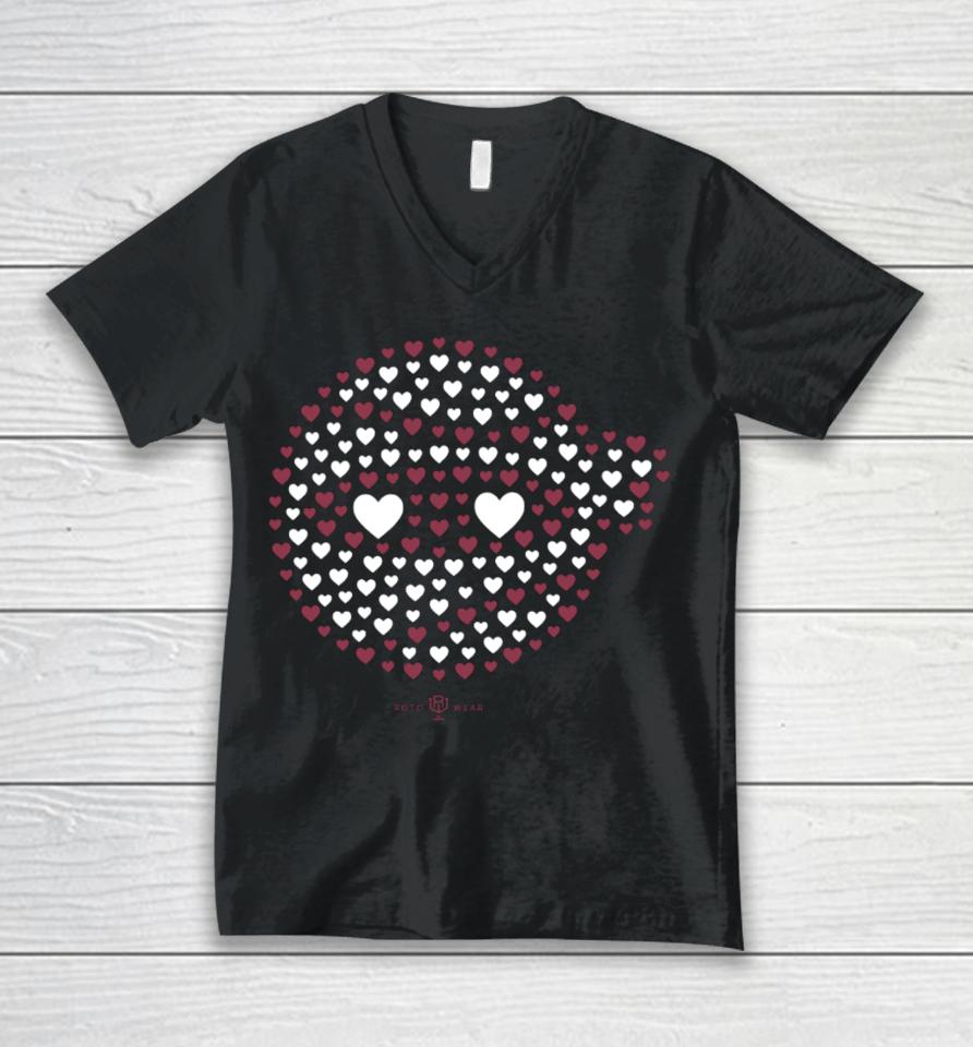 Codify Pitching Ninja Heart Unisex V-Neck T-Shirt