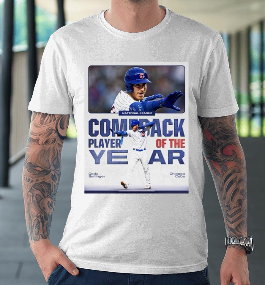 Cody Bellinger Chicago Cubs National League Comeback Player Of The Year Premium T-Shirt