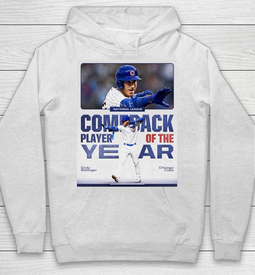 Cody Bellinger Chicago Cubs National League Comeback Player Of The Year Hoodie